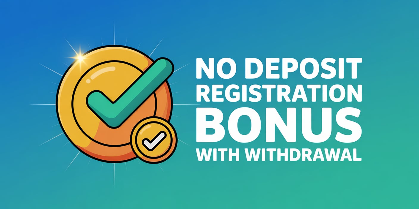 No Deposit Registration Bonus with Withdrawal