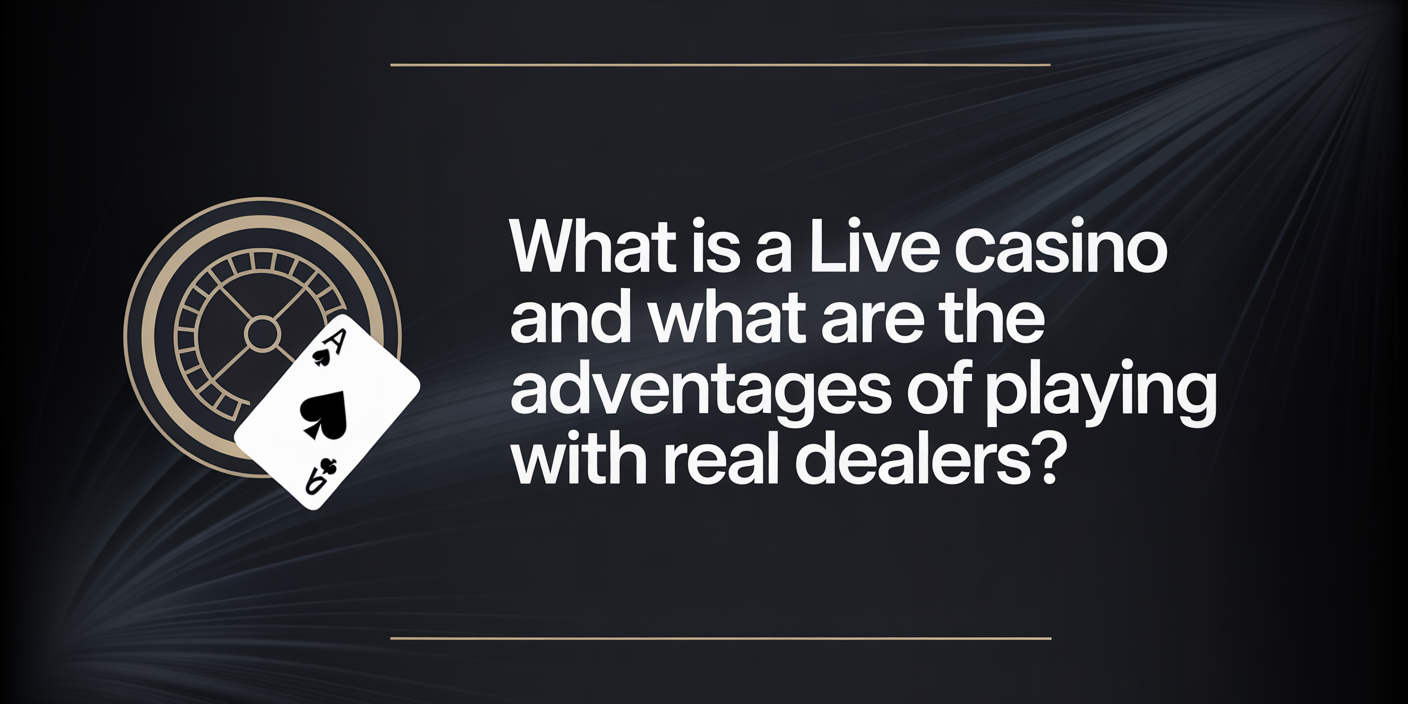 What Is a Live Casino and What Are the Advantages of Playing with Real Dealers